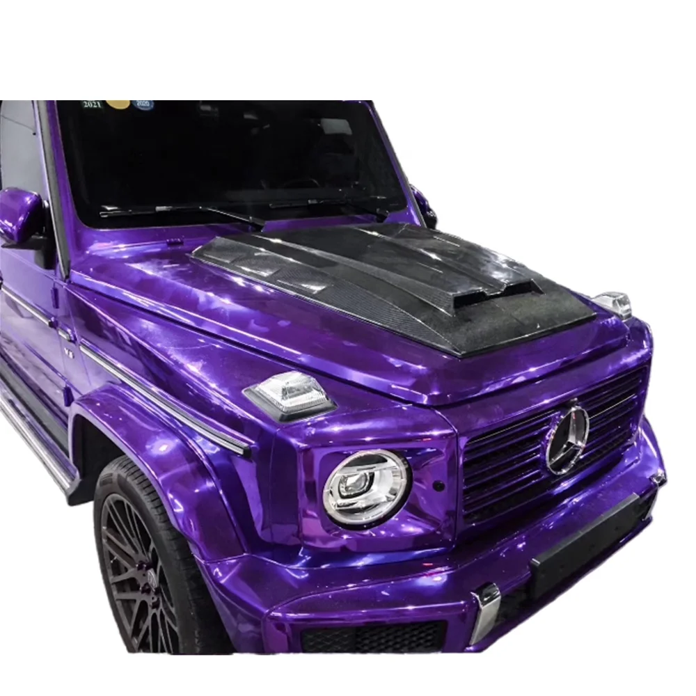 

Carbon Fiber Engine Hood Bonnet Vents Designed For Benz W463 G55 G65 G63 Wagon Car Body Kit 08-18