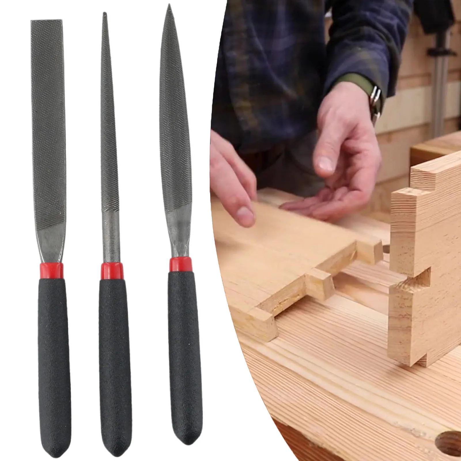 

3pcs/Set Steel Files Needle File For Stone Glass Metal DIY Wood Rasp File Needle Jewelry Polishing Carving Hand Tool