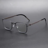 glasses frame men retro business box screwless ultra light myopia eyeglasses woman eyewear optic reading lens denmark brand 9912