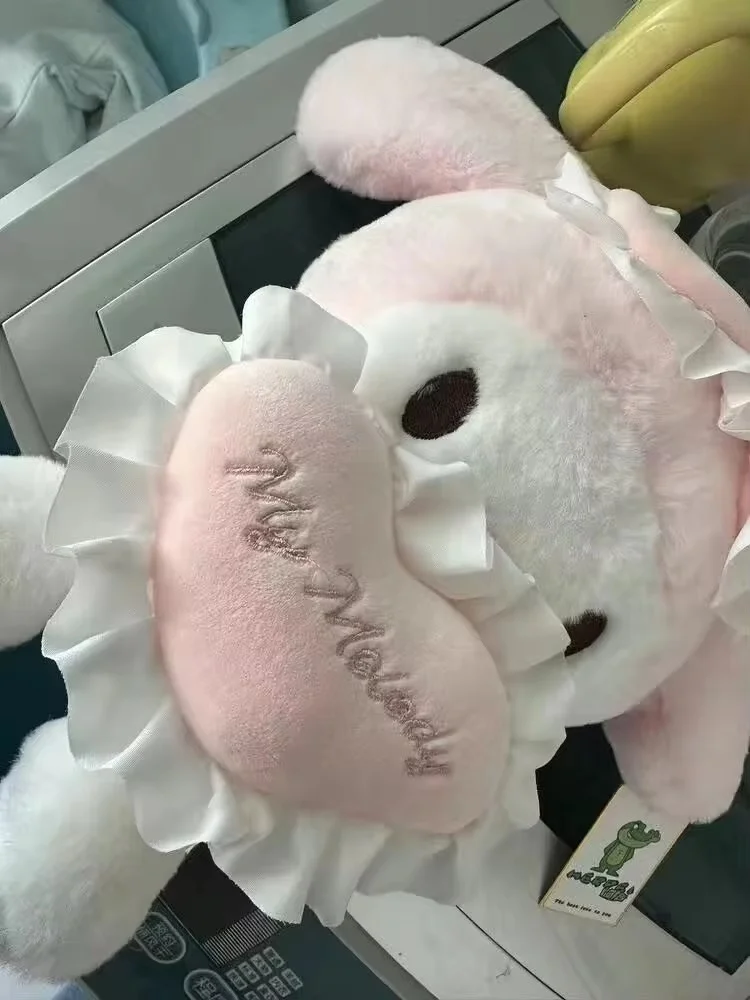 Новые плюшевые игрушки Sanrio 25-60 см повязка на глаз Kuromi My Melody обнимающее сердце