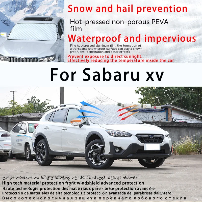 Для Sabaru xv переднее ветровое стекло автомобиля защищено от солнечного света снега
