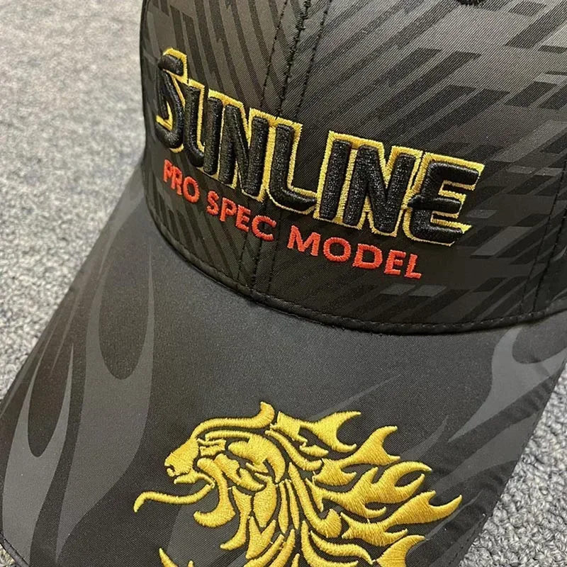 Фото Кепка для гольфа с вышивкой Sunline, летняя кепка для спорта на открытом воздухе, рыболовная Кепка с зажимом, мужская Кепка от солнца для рыбалки, регулируемая бейсболка №4