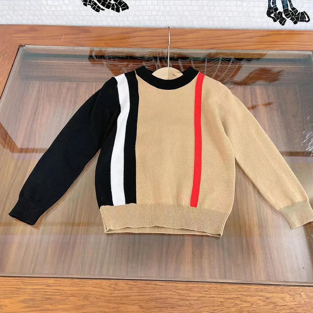 

Дизайнерская детская одежда в европейском и американском стиле, повседневный теплый свитер, топ для мальчиков и девочек на осень и зиму