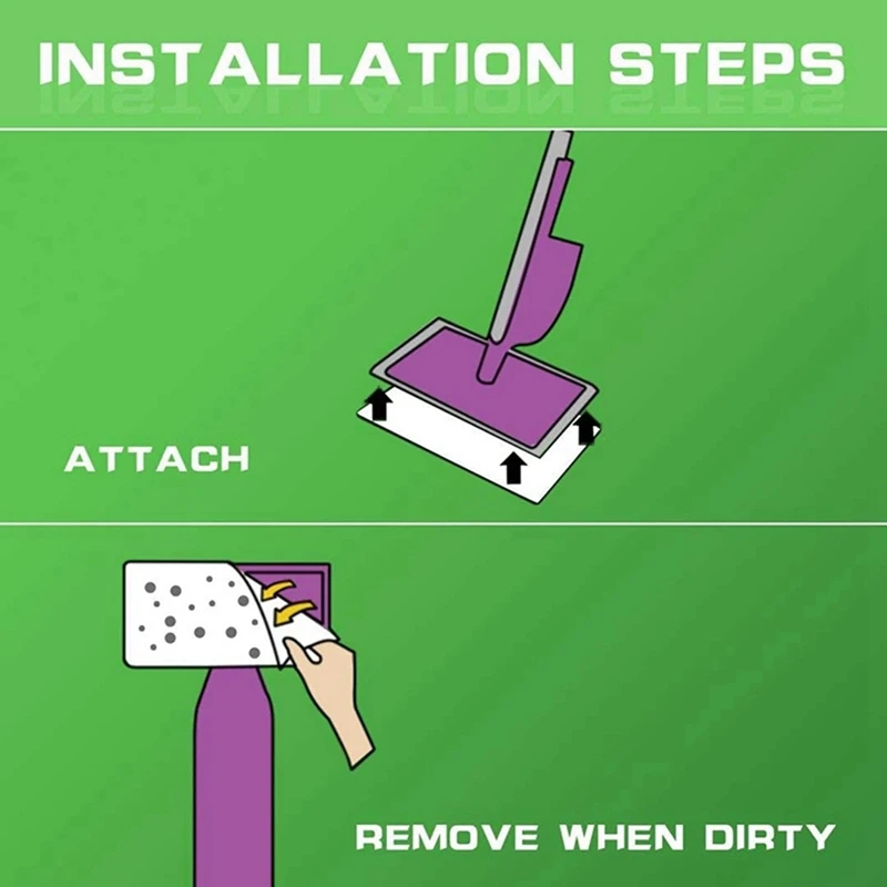 Подушечки для швабры из микрофибры 6 шт