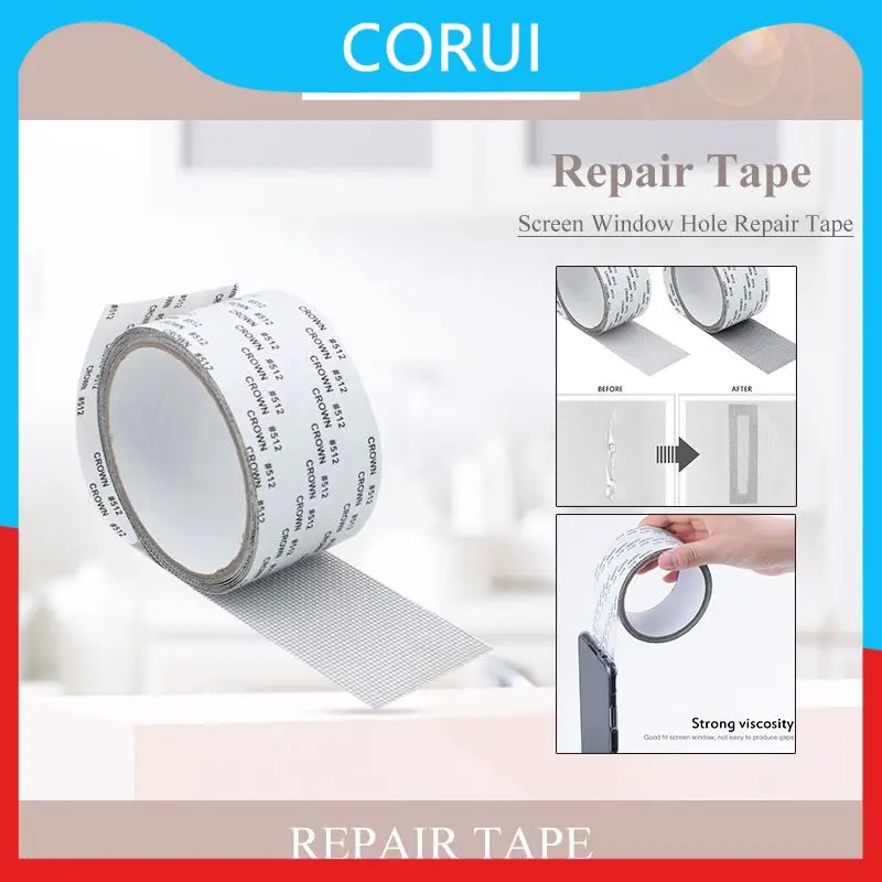 

Screen Repair Tape Self-adhesive Door Fix Patch Window Screen Repair Tape