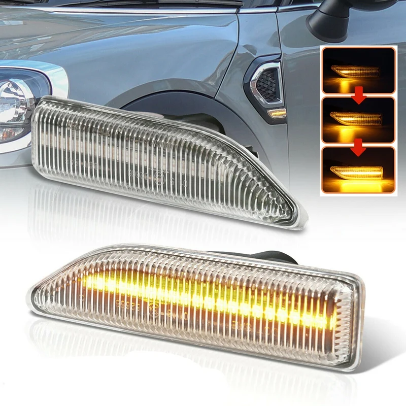 

Светодиодные динамические боковые габаритные огни, 2 шт., для мини-родственников F60 2017-2021, цвет янтарсветильник