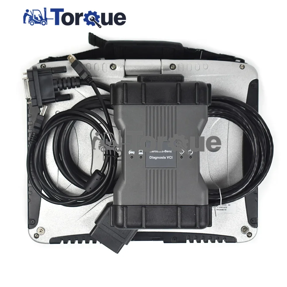 Для BENZ Car Truck диагностический инструмент MB Star C6 мультиплексор + CF19 ноутбук PK SD Connect