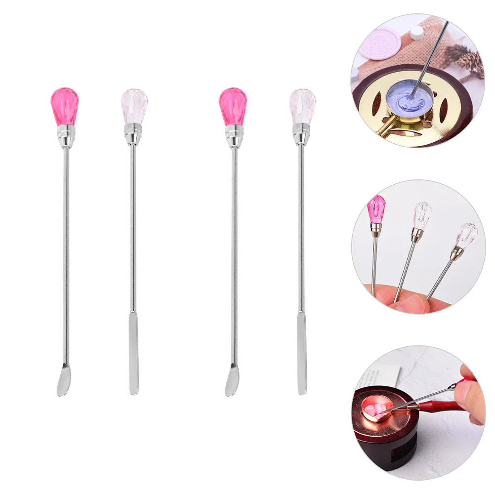 

Wax Stirring Sticks Sealing Seal Spoon Rods Spoons Stick Mixing Stirrer Swizzle Stirrers Supplies Stamp Beverage Rod Melt Making