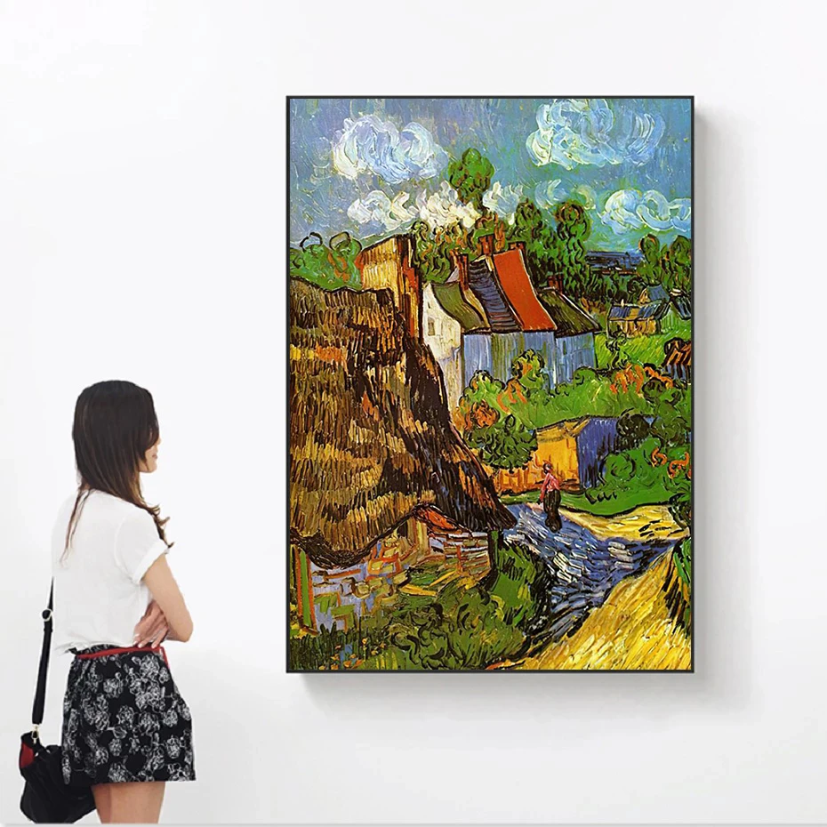Картина маслом Ван Гога известный художник холст постер с принтом цветов