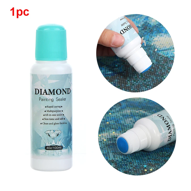

100ml DIY Diamond Painting Brightener Glue Luminescent Agent Repair Agent Tool