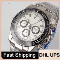 men 40mm watch 7750 automatic mechanical watches stainless steel sports luminous clock