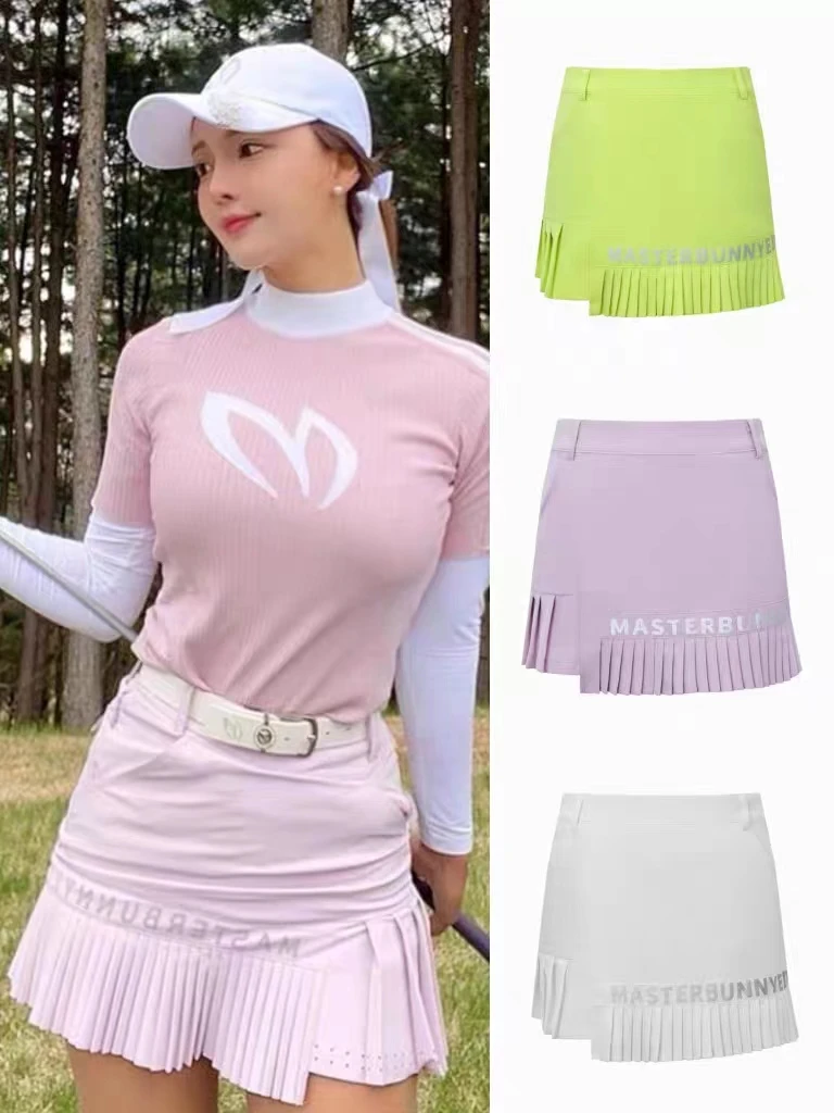 

Новинка 2023, летняя одежда для гольфа, Новая женская юбка для гольфа, модная Антибликовая уличная спортивная короткая юбка черного или белого цвета для девушек