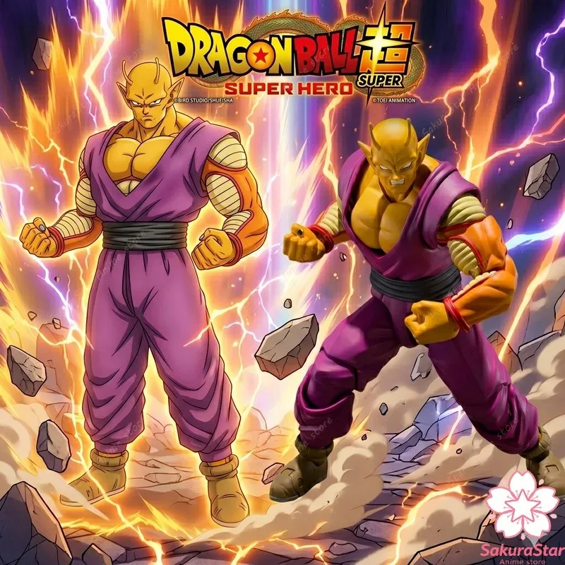 Фото В наличии: Коллекционная аниме-фигурка Bandai Dragon Ball SHF DBS Super Hero Orange Piccolo, подвижная, в подарочной упаковке №2