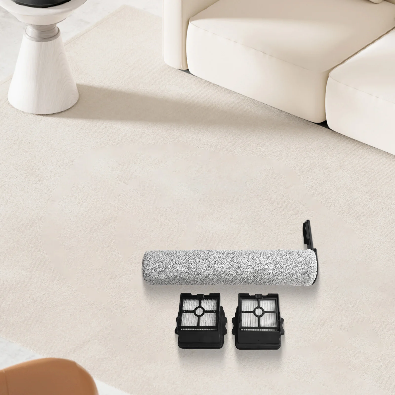 Набор из трех фильтров и роликовых щеток совместимый с пылесосом Ultenic для AC1 Elite.