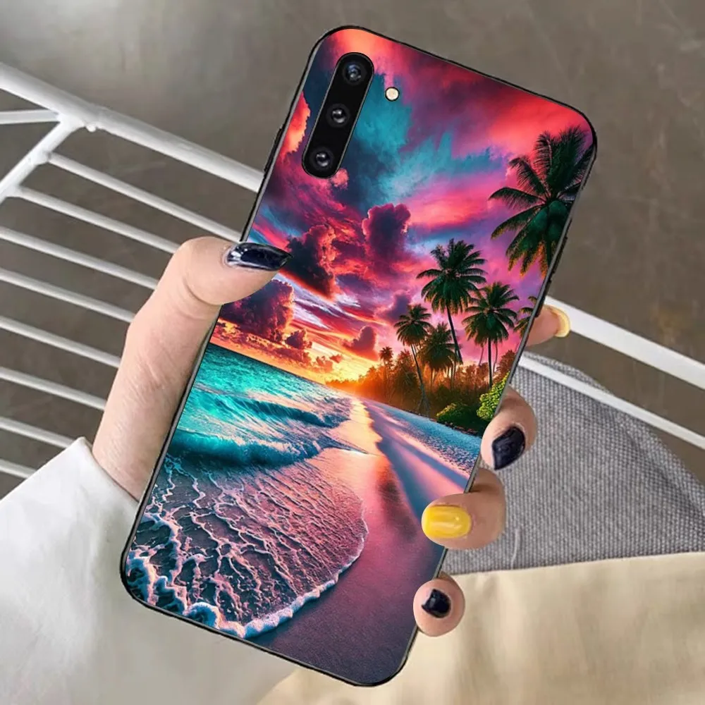 Чехол для телефона Морские тропические пальмы Samsung Note 8 9 10 20 Pro Plus Lite M 11 30 21 31 51 A 22 42