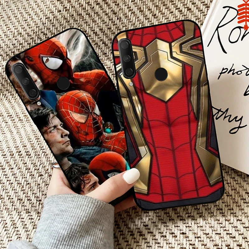 

Avengers Iron Man Spiderman For Huawei Honor 9X 8X Pro For Honor 10X Lite Phone Case Coque Funda Soft TPU Carcasa Black
