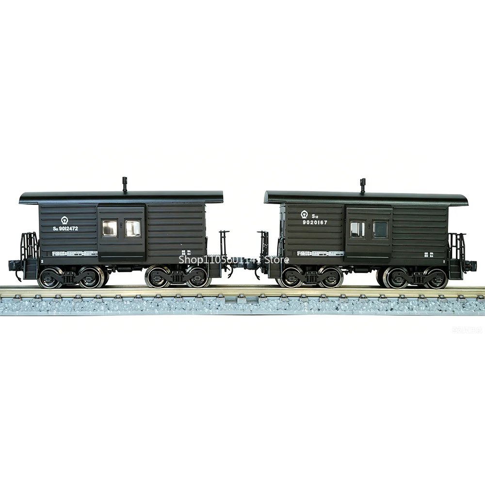 Фото Модель поезда N Scale 1/160: Вагон-гвардеец S12 для прицепного состава, двухсекционный, 4 варианта, игрушка-модель, подарок №1