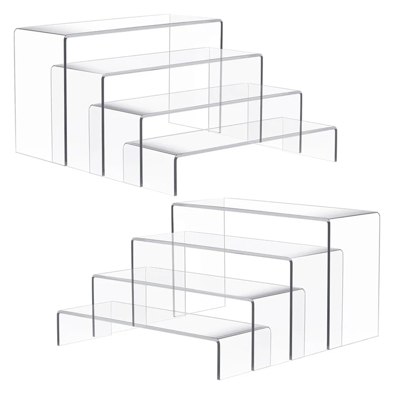 8шт Акриловая витрина-подставка Многофункциональная прозрачная стойка для