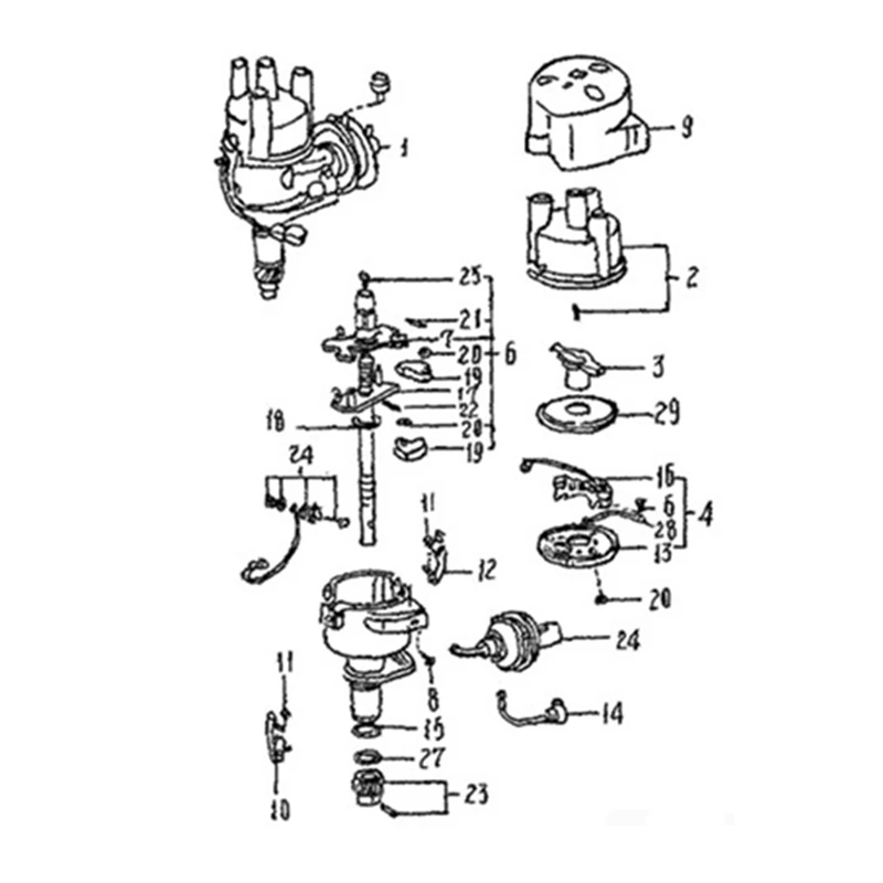 Распределитель зажигания автомобиля 33100-A80B05 33100-86080 для SUZUKI DAMAS F6A 0 7L L3 1992-1995 гг.