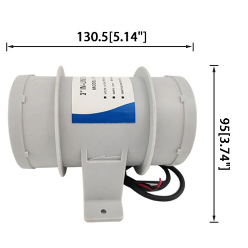 3-дюймовые воздуходувки воздуходувка для лодки охлаждающий вентилятор