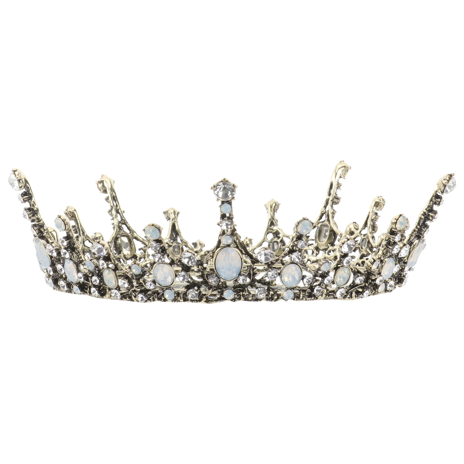 

1 pc Bridal Tiara Baroque European Style Hair Accessory Headwear Crown for Party Birthday Banquet