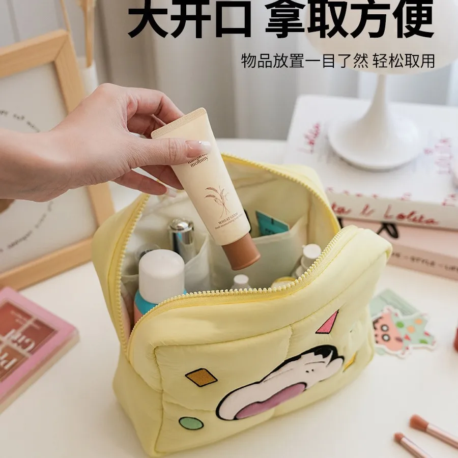 Новый аниме карандаш Шин-тян пуховая косметичка Kawaii большая вместительная