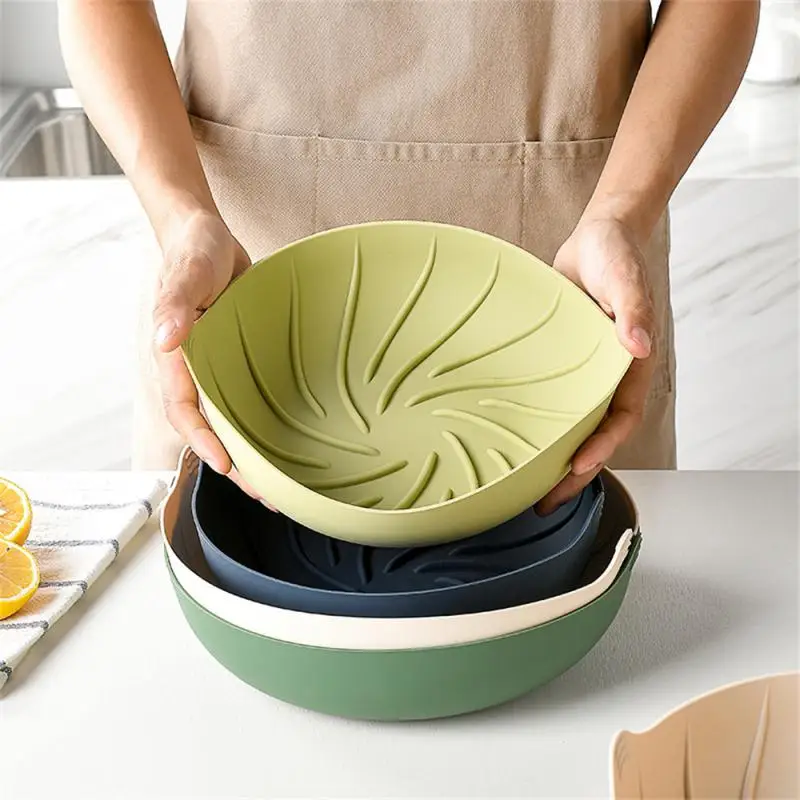 

Food Grade Silicone Baking Pan Reusable Chicken Basket Mat Grill Pan Accessories Air Fryer Companion Easy To Clean Liner