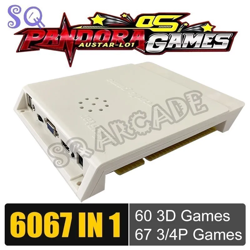 

3D Pandora OS arcade 6067 in 1 jamma Box game board VGA HDMI output coin operated 4 player for fighting machine cabinet