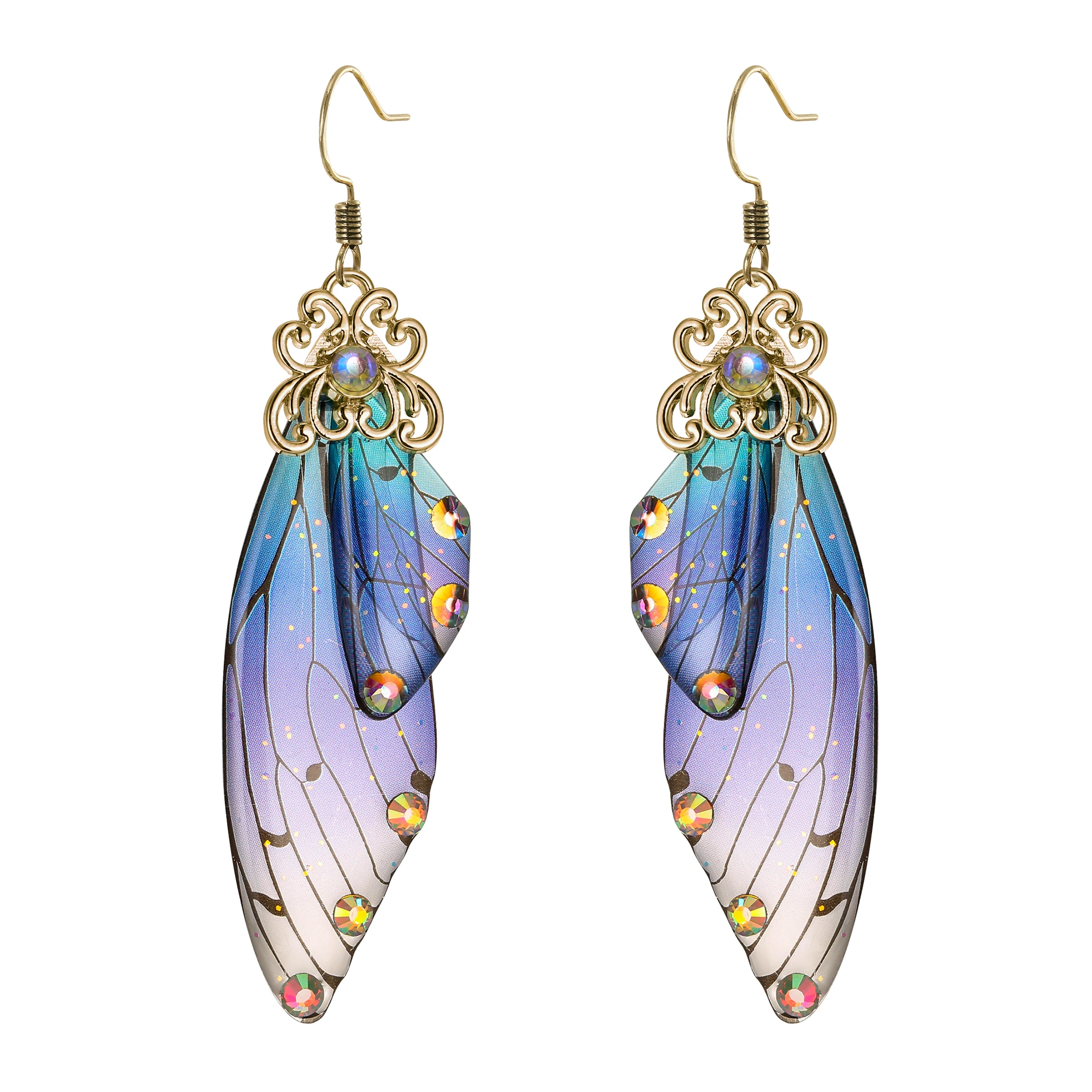 

Cерьги Butterfly Earrings Women Crystal Dangle Aesthetic Hook Fashion Trend Party Jewelry Gift Luxury Kolczyki Brincos Hanging