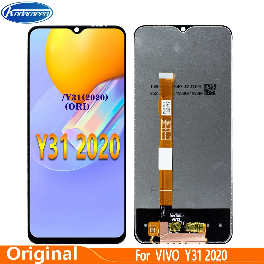 Оригинальный ЖК-дисплей для VIVO Y31 2020 V2036 сенсорный экран дигитайзер панель аксессуары