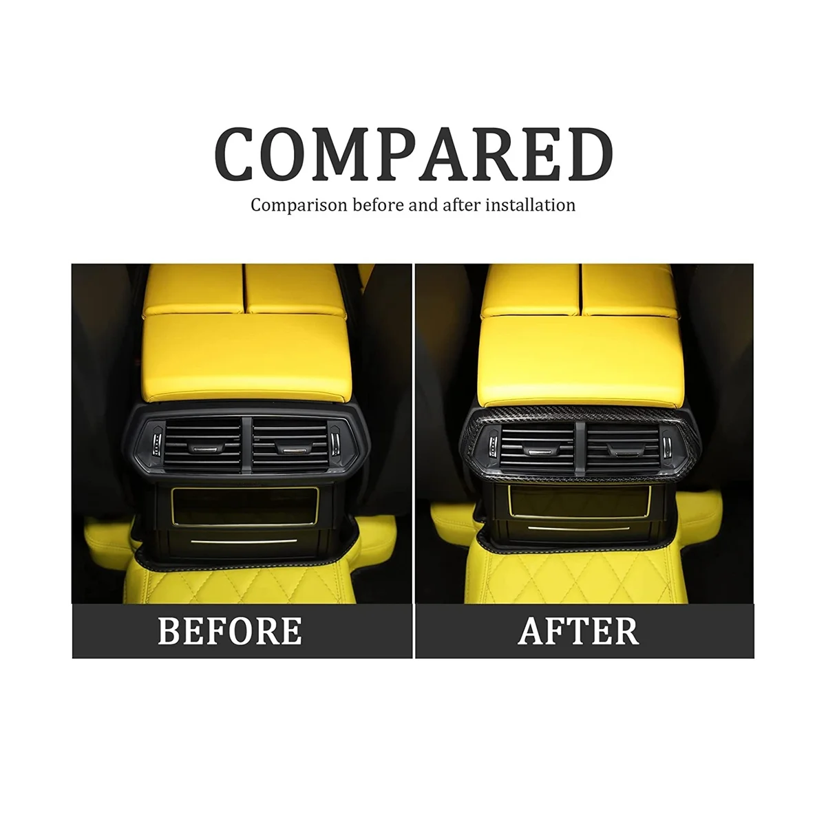 Задняя панель из углеродного волокна для выпускного отверстия кондиционера