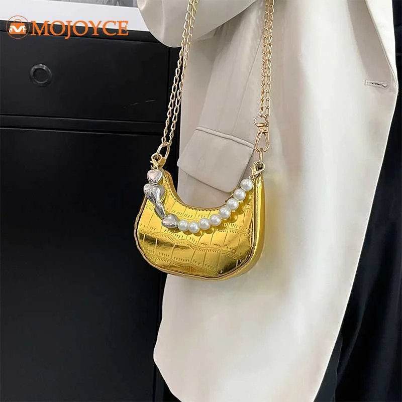 

Женская сумка-тоут из ПУ кожи, с цепочкой и полумесяцем