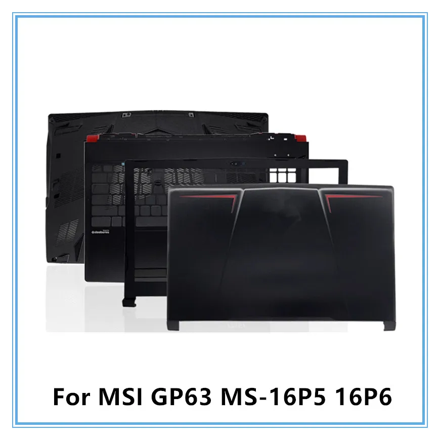 Фото Новинка для ноутбука MSI GP63 MS-16P5 16P6, передняя рамка ЖК-дисплея/рамка клавиатуры с упором для рук/нижняя крышка/петли №1