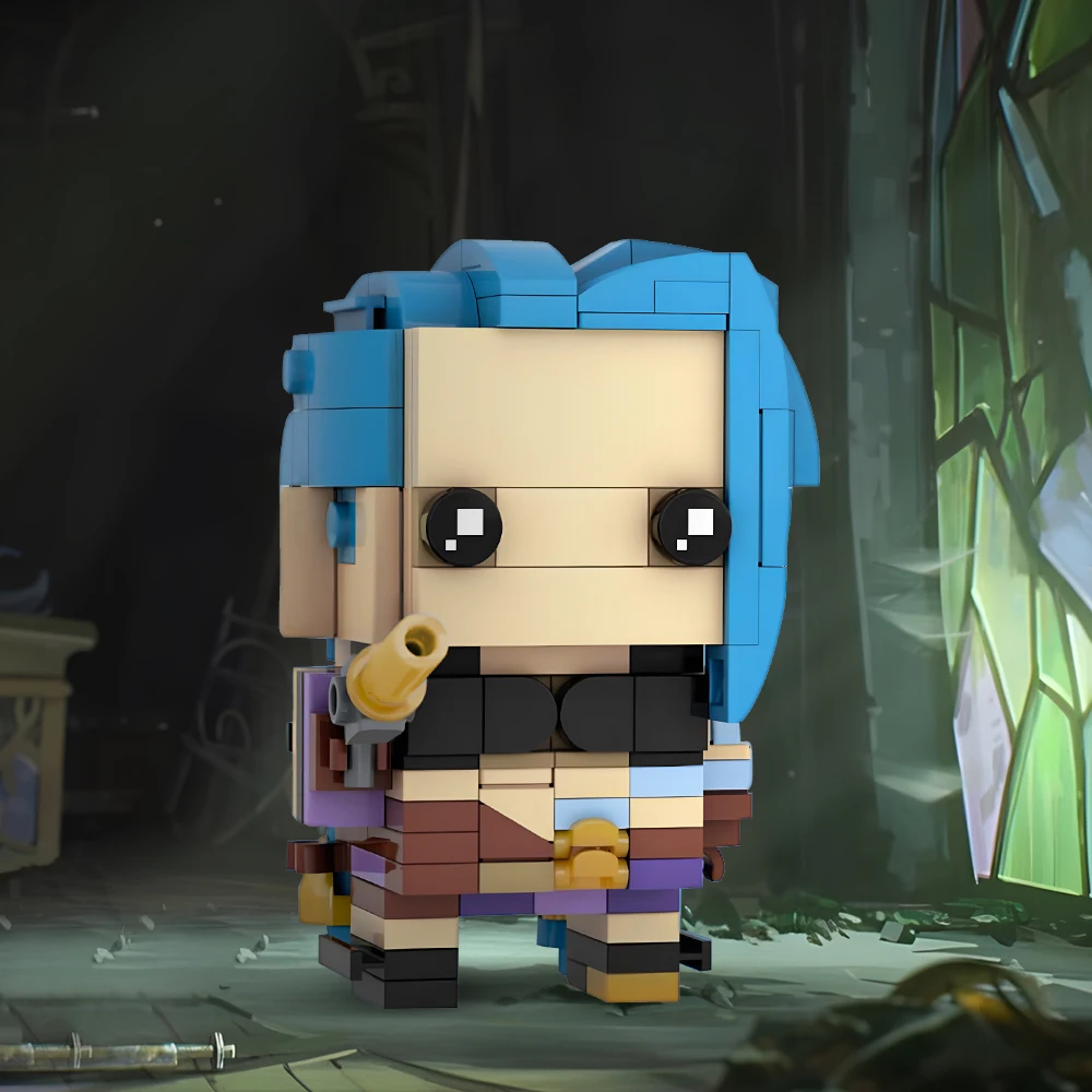 Аниме фигурка Jinkesi BrickheadZ мини-кукла кирпичная модель Moc Arcane Alliance игровые