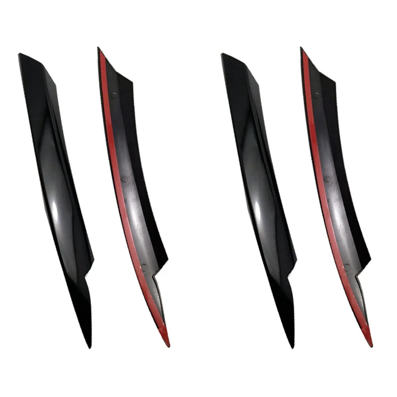 

4X For Passat B7 2010-2015 Car Headlight Eyelids Eyebrows ABS Headlight Lamp Sticker Cover Trim Accessories - Black