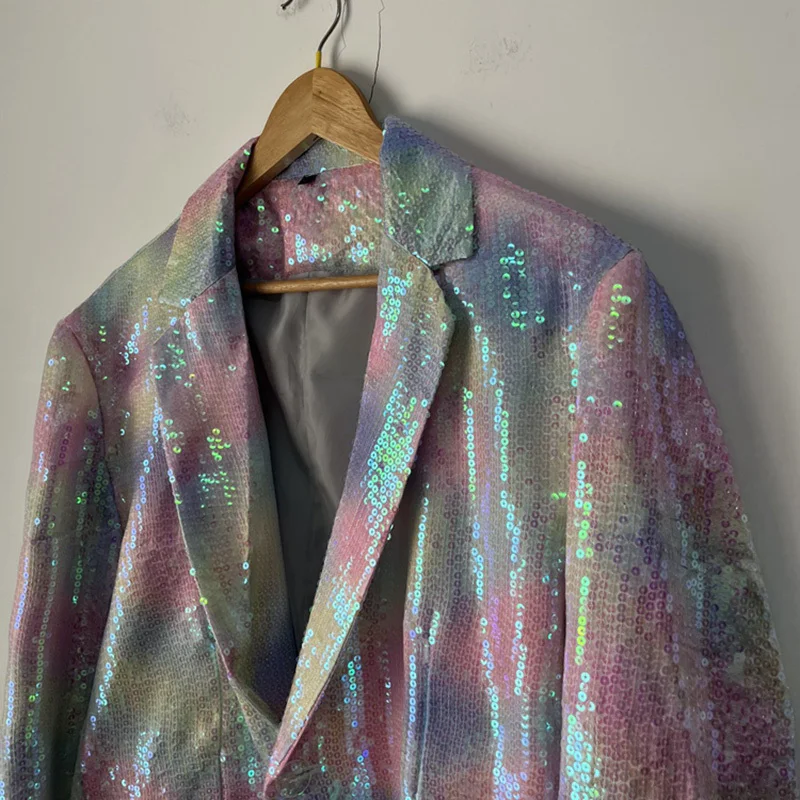 PFHQ модная мужская одежда с блестками индивидуальная нишевая повседневная куртка