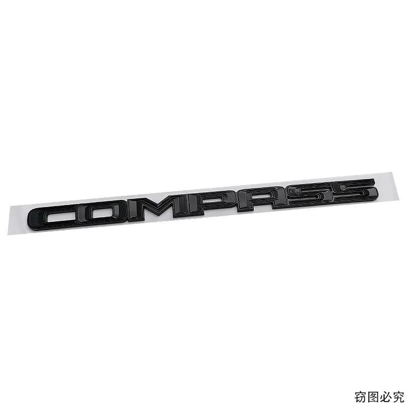 

35,8x2,3 см ABS передний капот автомобиля, багажник, буквы, эмблема, значок, украшение для Jeep COMPASS, логотип, автозамена, аксессуары
