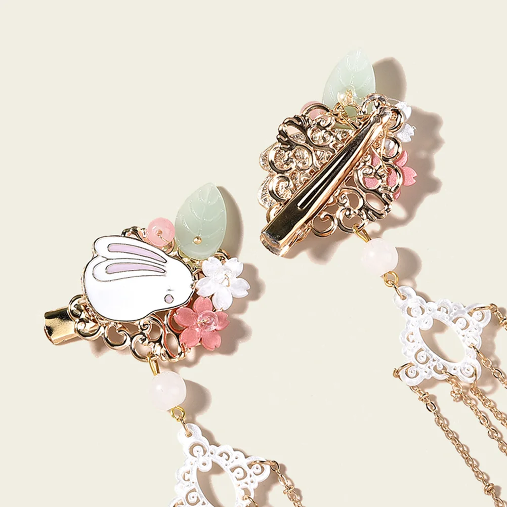 

2Pcs Bridal Hair Accessories Cheongsam Hair Accessories Costume Hairpin Chinese Tassel Hairpin Wedding Hair Clip