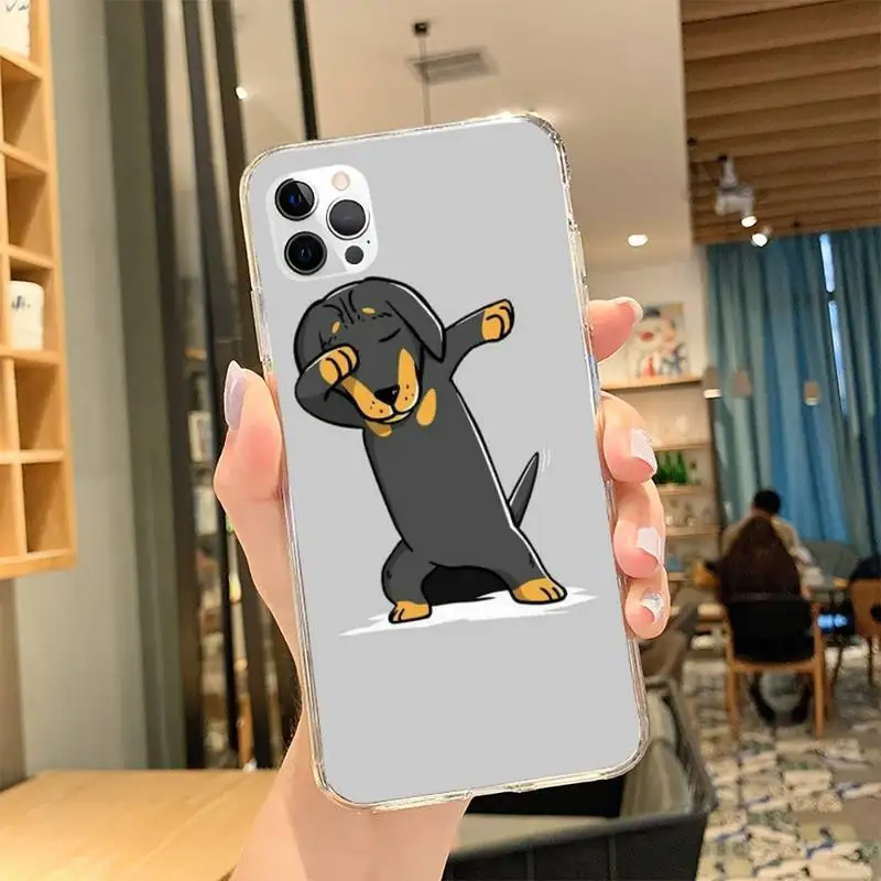 Мультяшный чехол для телефона с таксой сосиской собакой Iphone SE 2020 6 6s 7 8 plus X Xr XS 11 12 13