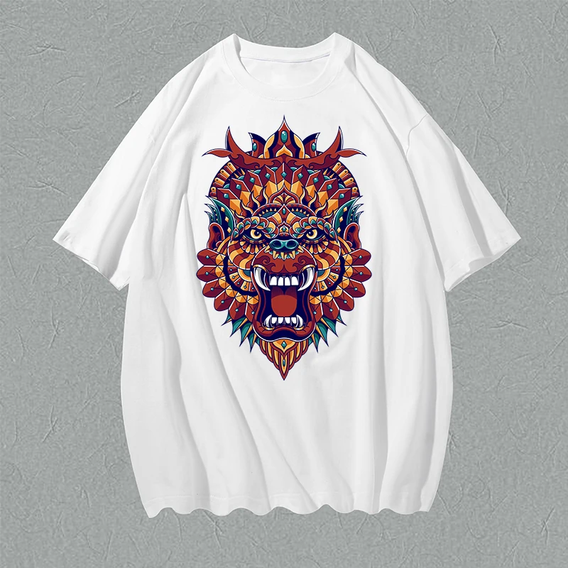 

Orangutan Abstract POP Wholesale Unisex Harajuku Poleras Hip Hop Walking Party Baseball Men's Tshirt