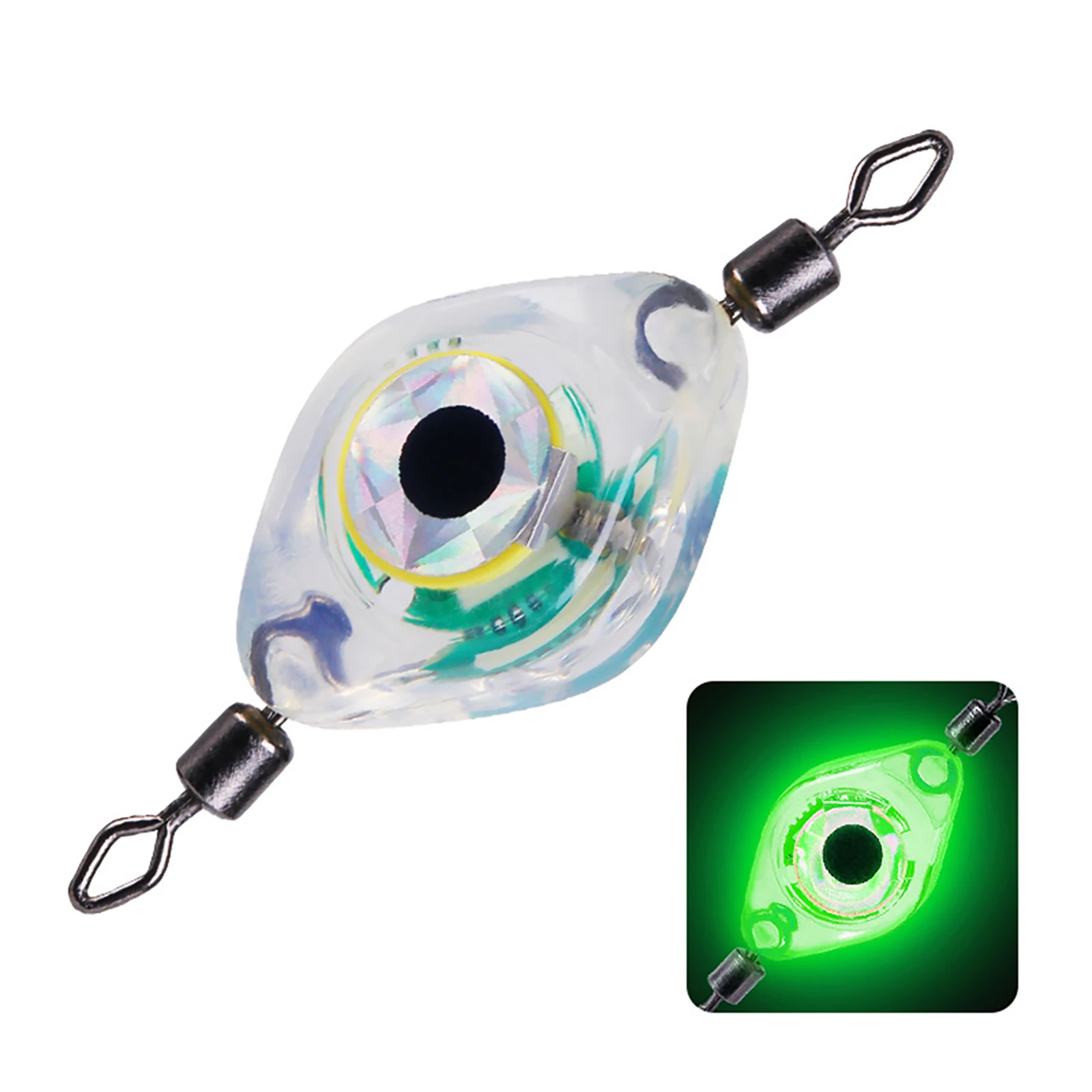 

1pc LED Bait Light Eye-Shaped Fishing Lure Lamp Waterproof Induction Deep Pendant Suitable For Seawater Freshwater Underwater