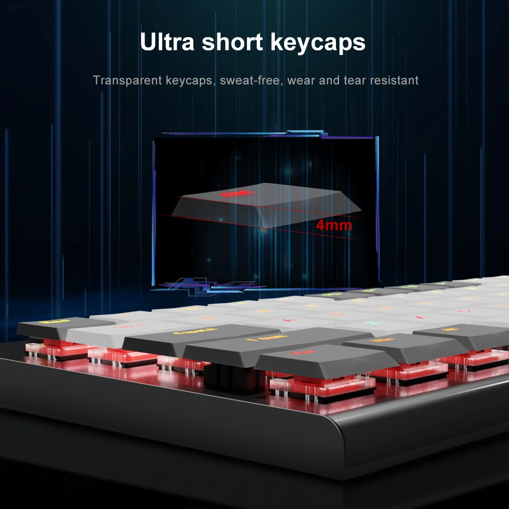 REDRAGON Soraka K647 RGB USB Mini тонкая ультратонкая Проводная Механическая игровая