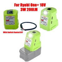 dc14 4 18v5a battery charger adapter for ryobi one p743 psk005 pbp2003 p107 with dual usb led switch control power tools part