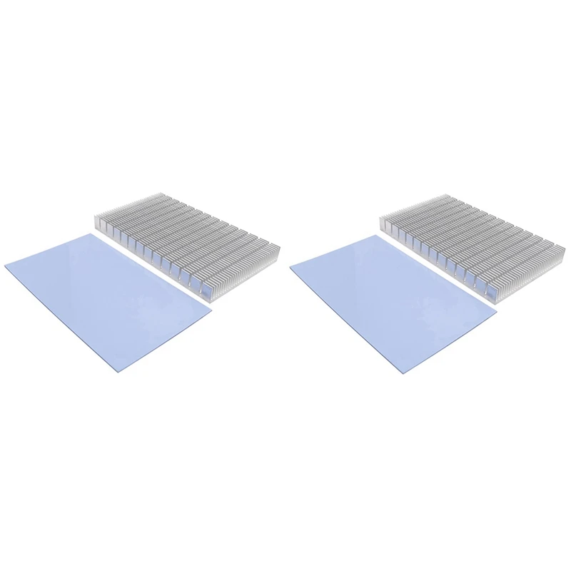 

2 Pcs DIY Aluminum Radiator For RTX 3080 3090 Graphics Card Backside VRAM, MOD GPU Backplate 150X90x15mm