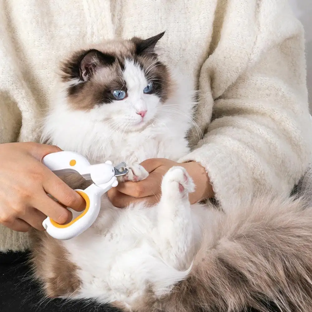 

NEW Professional Pet Nail Clipper Set With File Claw Grooming Scissors With Led Light For Small Dogs Cats