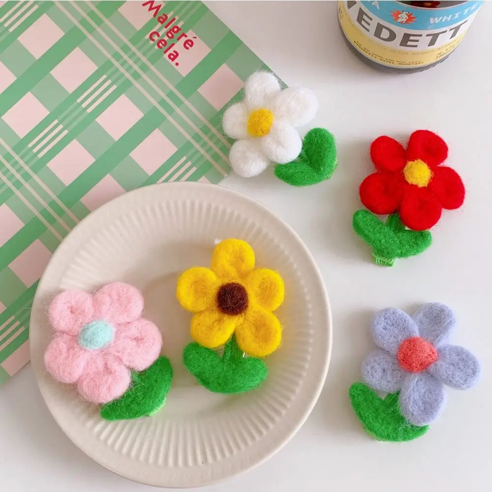 Милые простые подарки для девочек сплав ярких цветов плюшевый шерстяной фетр