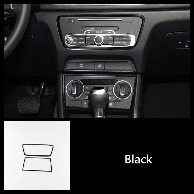 

Центральная консоль из нержавеющей стали для кондиционера CD, декоративная крышка для Audi Q3 2012-2016, Стайлинг автомобиля, интерьер