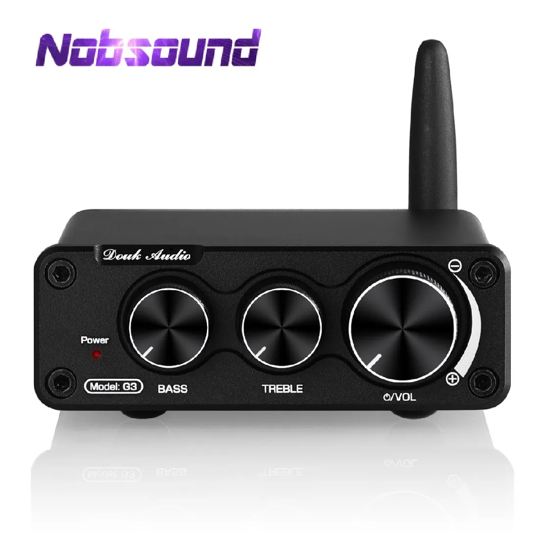 Nobsound Mini TPA3116 Bluetooth 5.0 Recevier HiFi Digital Amplifier Home Desktop Audio Power Amp With Treble Bass 50W×2