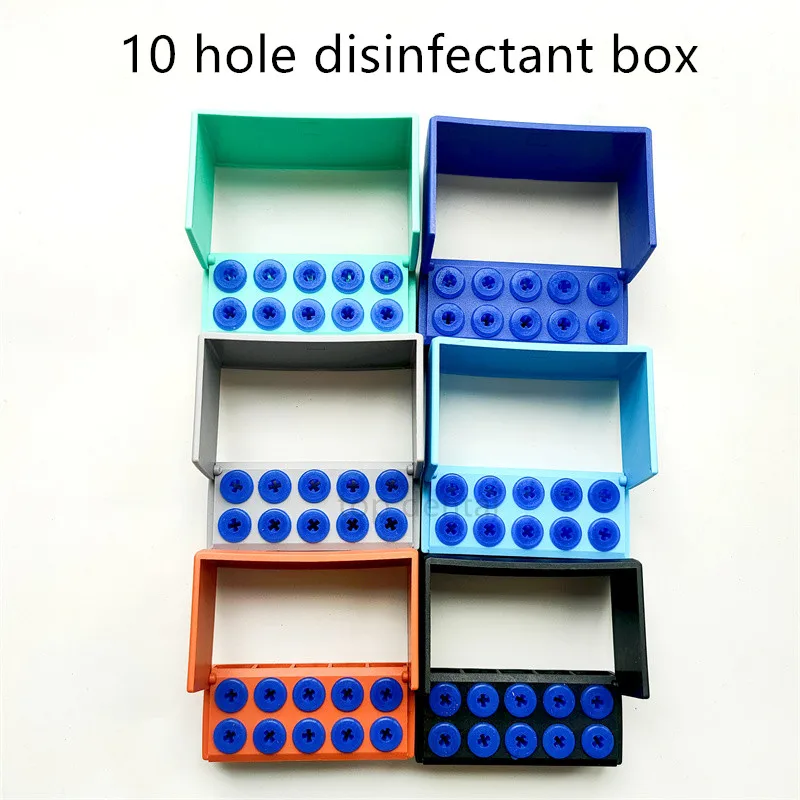 

Dental 10 Hole Disinfection Box Disinfection Autoclave Holder Box Mixed Colors