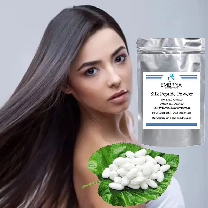 

EMBRNA 99% Small Molecule Active Silk Protein Peptide,ProteinFibornPeptide,Sericin Powder,Hair Care Nutrition